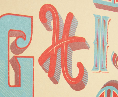 Jude Landry Drop Cap Alphabet Print